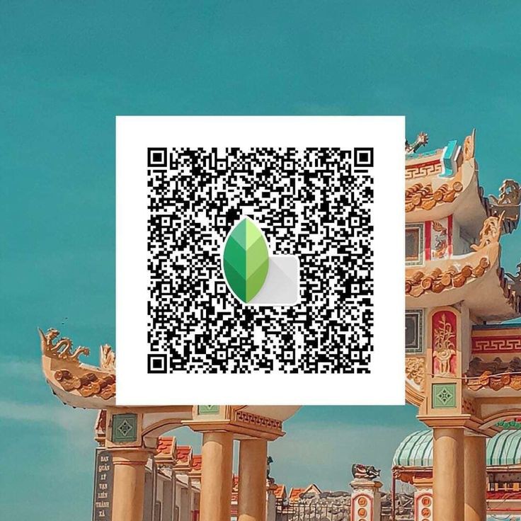 snapseed qr code and brown