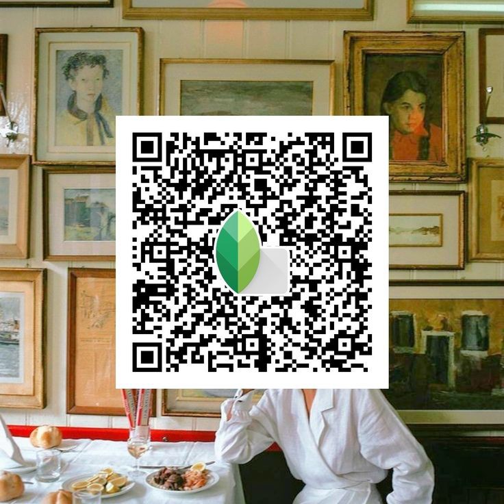 snapseed qr code background blur