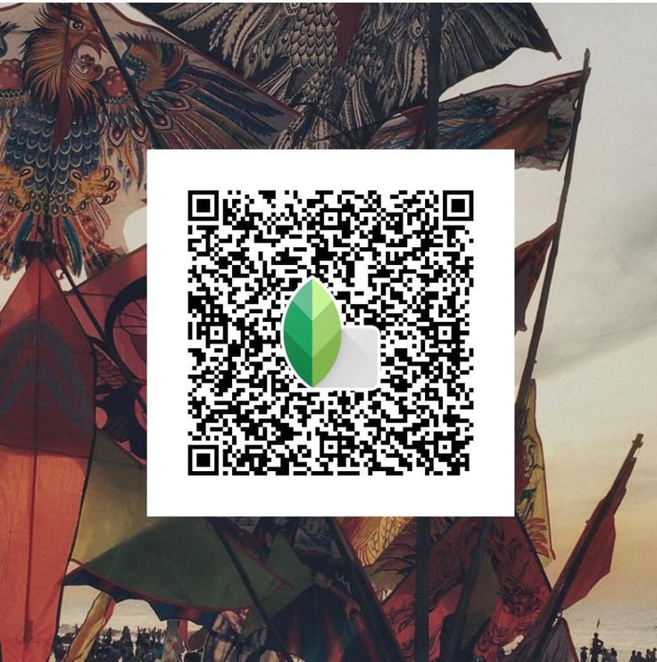 snapseed qr code dark background