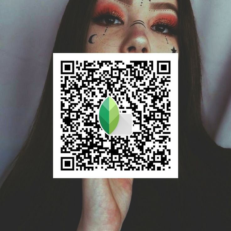 snapseed qr codes black and white